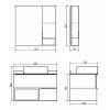 Мебель для ванной Comforty Штутгарт 90 дуб темно-коричневый фото 9