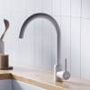 Смеситель для кухни Dorff Logic D3007033 поворотный, белый фото 4