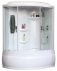 Душевая кабина Royal Bath RB 150ALP-T правая, профиль белый, стекло прозрачное, 150x100x225