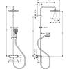 Душевая стойка Hansgrohe Vernis Blend 26428670 черный фото 2