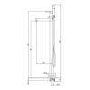 Смеситель для ванны Gattoni Circle one 9008/90NO напольный, с ручной лейкой, излив 224 мм, Nero Opaco фото 2