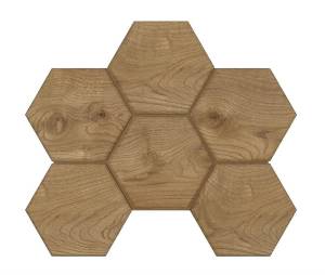 Мозаика Ametis by Estima Selection 39024 Mosaic/SI04_NS/25x28,5x10/Hexagon Walnut 25x28.5