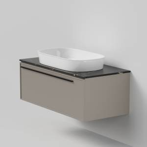 Тумба с раковиной La Fenice Elba Cappuccino NFNC-01-ELB-C-90-3-M-GB бежевая матовая, 90 см