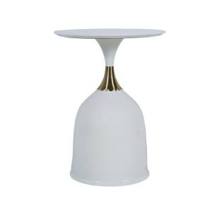 Кофейный столик Bradex Home Stupa FR 1031 белый, металл 40x40x54