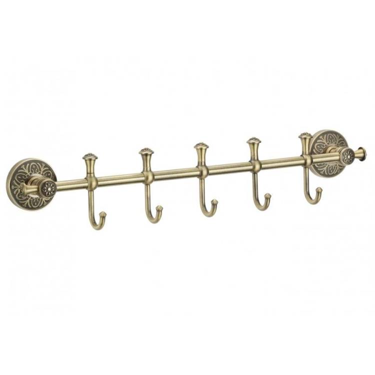 Планка с крючками (5 крючков) Savol 58с S-005875C бронза