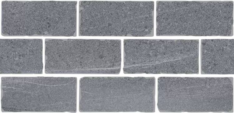 Бордюр Kerama Marazzi Роверелла BR023T серый мозаичный 34.5x14.7x0.9