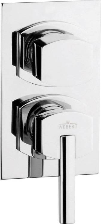 Смеситель для ванны с душем Webert Azeta AZ860101015 С ВНУТРЕННЕЙ ЧАСТЬЮ, хром
