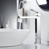 Смеситель для раковины Rose R1811-1 высокий, хром фото 9