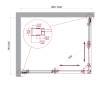 Душевой уголок BelBagno LUCE-AH-2-100/80-C-Cr профиль хром, стекло прозрачное, 100x80x195 фото 2