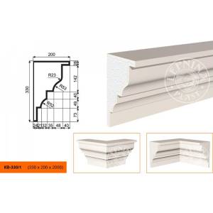 Карниз LepninaPlast КВ-330/1 200x20x33
