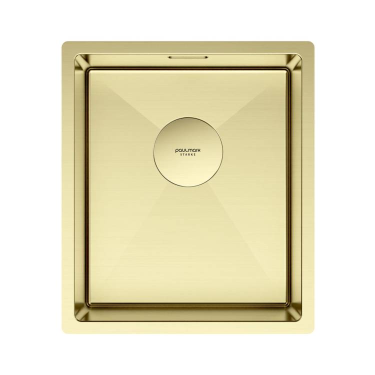 Мойка кухонная Paulmark Next 38 Uni PM213844-LG Светлое Золото, 38x44