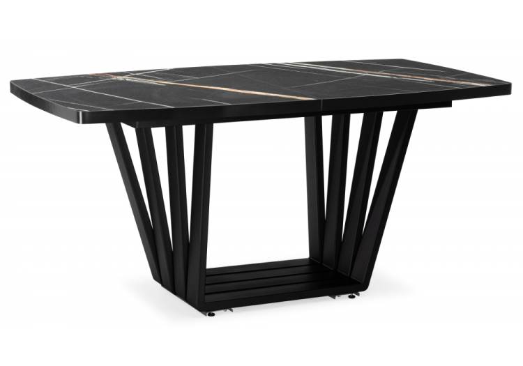 Стол Woodville Эудес 630162 sahara noir, черный 160(205)x90x75