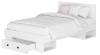 Кровать с основанием и ящиками БТС МЕБЕЛЬ Софт 00-00286686 Белый 120x200 фото 2