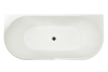 Акриловая ванна Royal Bath Nero RB611900BL белая, 150x75