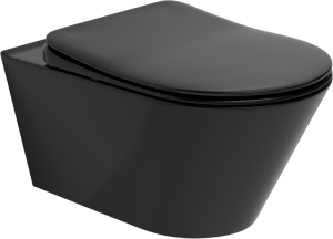 Унитаз подвесной Boheme Avva 972-B черный матовый