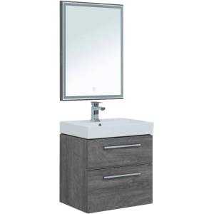 Мебель для ванной Aquanet Nova 60 2 ящика, дуб рошелье