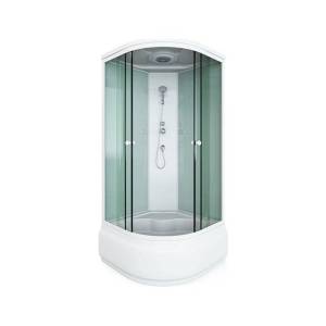 Душевая кабина Arcus Style S-22 90x90x215, двери - матовые фактурные, задние стекла - белые матовые