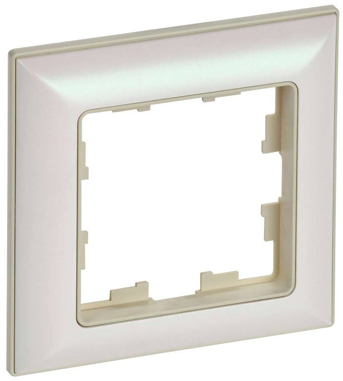 Рамка 1-постовая IEK Brite BR-M12-12-1-K10 бежевый/жемчужный