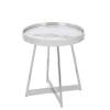 Стол журнальный Stool Group Гера EET-280 сталь серебро 50x50x55