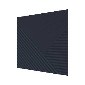 Стеновая квадратная панель МДФ Ликорн Пирамида темно-синяя 50x50x0.8