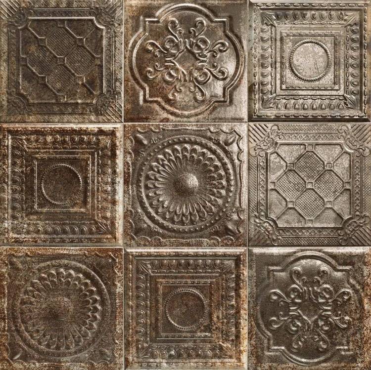 Декор Mainzu Tin-Tile Rusty Nero 20x20
