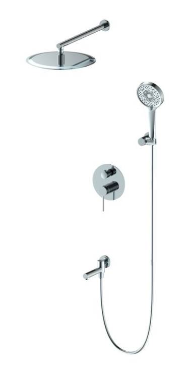 Душевой комплект Oliveeka Y OL-939017-CR с внутренней частью, хром