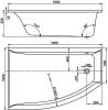 Акриловая ванна Vagnerplast Veronela 160x105 L ультра белый фото 9