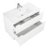 Тумба с раковиной Belbagno Etna H-60 ETNA-H60-700-2C-SO-BL-P 70x45x60 Bianco Lucido подвесная с двумя выкатными ящиками, с доводчиками фото 4