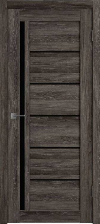 Межкомнатная дверь Владимирская Фабрика Дверей Atum 1 Terra Vellum стекло Black Gloss 700x2000