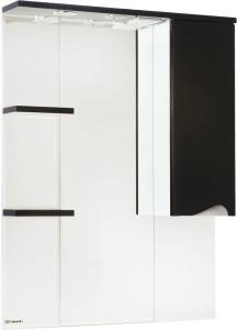 Зеркало Bellezza Эйфория 80 R черное, с подсветкой