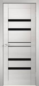 Дверное полотно экошпон VellDoris LINEA 6 VD013902 Лакобель черное 900x2000