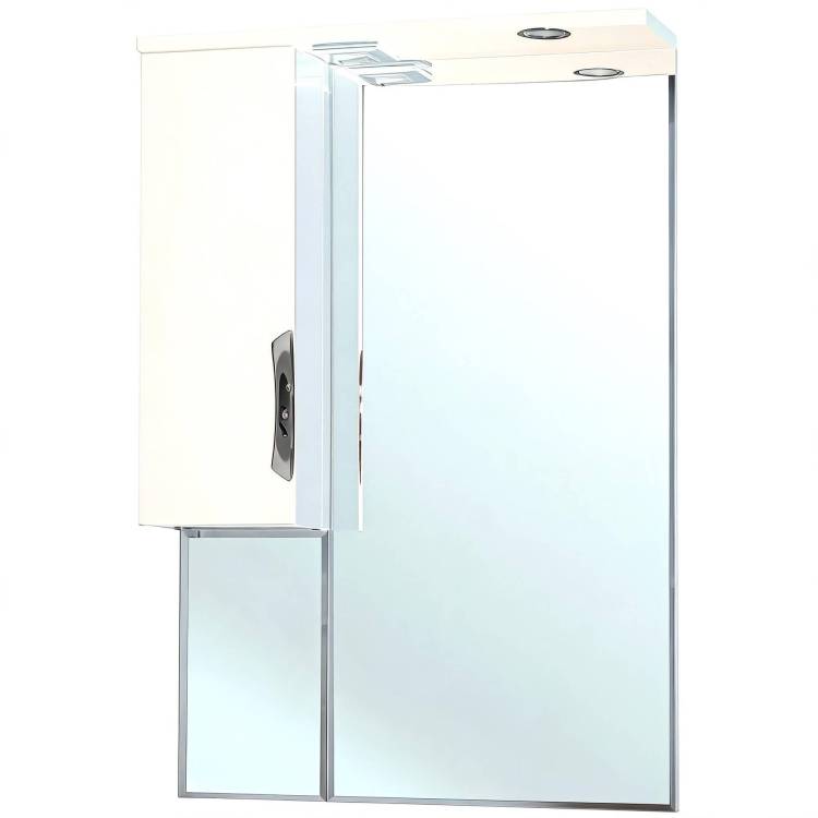 Зеркало Bellezza Лагуна 65 L белый