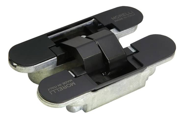 Скрытая петля Morelli HH-2 B черный, врезная, с 3D-регулировкой вес полотна до 60 кг
