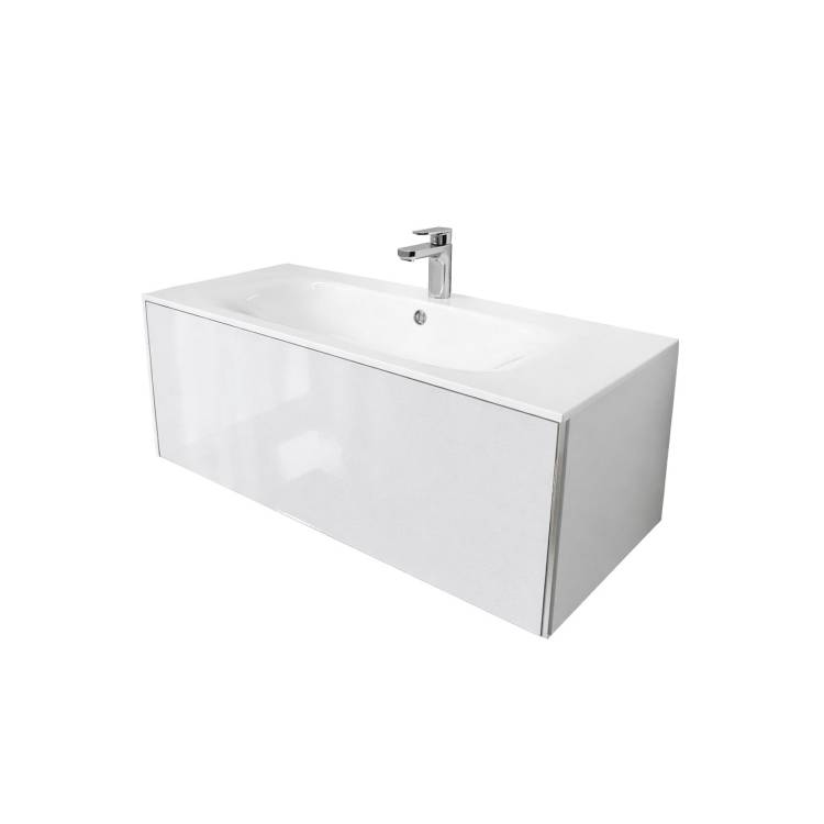 Тумба с раковиной Terminus Vega VEG101001900301OSL белый, 100x38