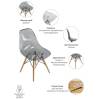 Стул Bradex Home Eames FR 0045, прозрачный серый фото 7