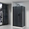 Душевой уголок Black&White S812 BG 812900G 90x90 Черный