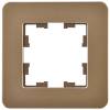 Рамка 1-постовая IEK Brite BR-M12-M-01-K49 латунь фото 4