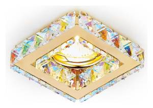 Встраиваемый точечный светильник Ambrella light Crystal K110 PR/G