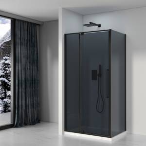 Душевой уголок Black&White S812 BG 812900G 90x90 Черный