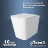 Унитаз приставной Maretti Umbria UM10PRBM39-844 безободковый, сиденье микролифт, белый фото 7