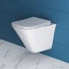 Унитаз подвесной BelBagno Marmi BB052CHR/BB052SC безободковый, с сиденьем микролифт, белый фото 9