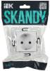 Розетка 1-местная с заземлением IEK Skandy SK-R11-16-K01 арктический белый фото 8