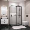 Душевой уголок Grossman Style 120.K33.05.1010.21.00 профиль черный матовый, стекло прозрачное, 100x100x195 фото 5
