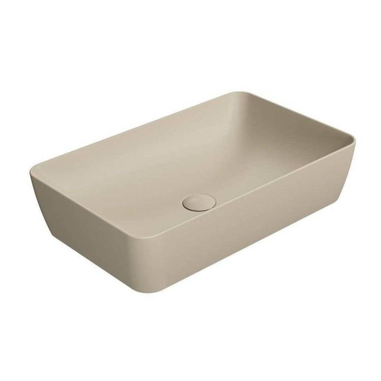 Раковина GSI Nubes 903608 60 см, бежевая матовая