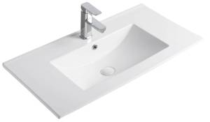 Раковина Gid Integrado NYJ803-80 71111 белая, 81x40x17