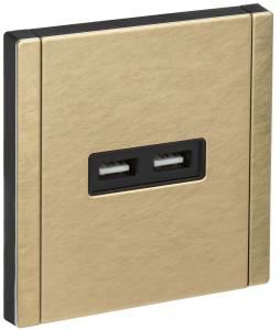 Розетка USB type A+A IEK Forte&Piano FP-U21-D31-M-K37 шампань