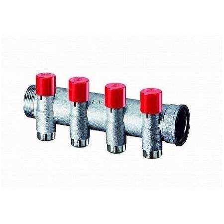 Запорный коллектор FAR 1 с 4 отводами 1/2 EUROKONUS