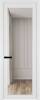 Межкомнатная дверь Profil Doors 1 AGP цвет профиля Вайт, стекло безопасное 6 мм прозрачное 600x2000