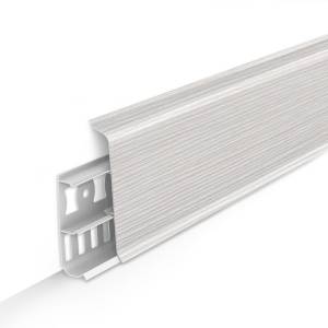 Плинтус Ideal Деконика D85 255 Ясень бьянко 2200x85x21