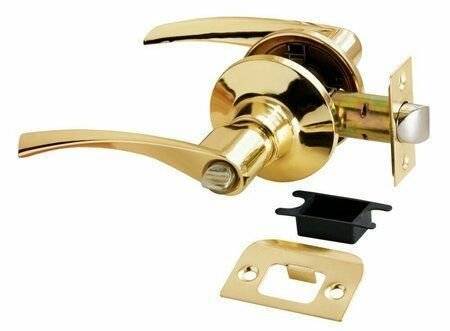 Дверная ручка Rucetti HK-02 WC PG с фиксатором золото